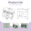 36" Freestanding Bathroom Vanity With Sink Combo: Ceramic Basin, Mdf + Solid Wood Frame, Flip-Out Drawer, 2 Storage Drawers-1793020252