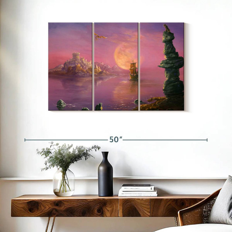 Kelan Moonlit Fantasy Land, 24" H x 38" W