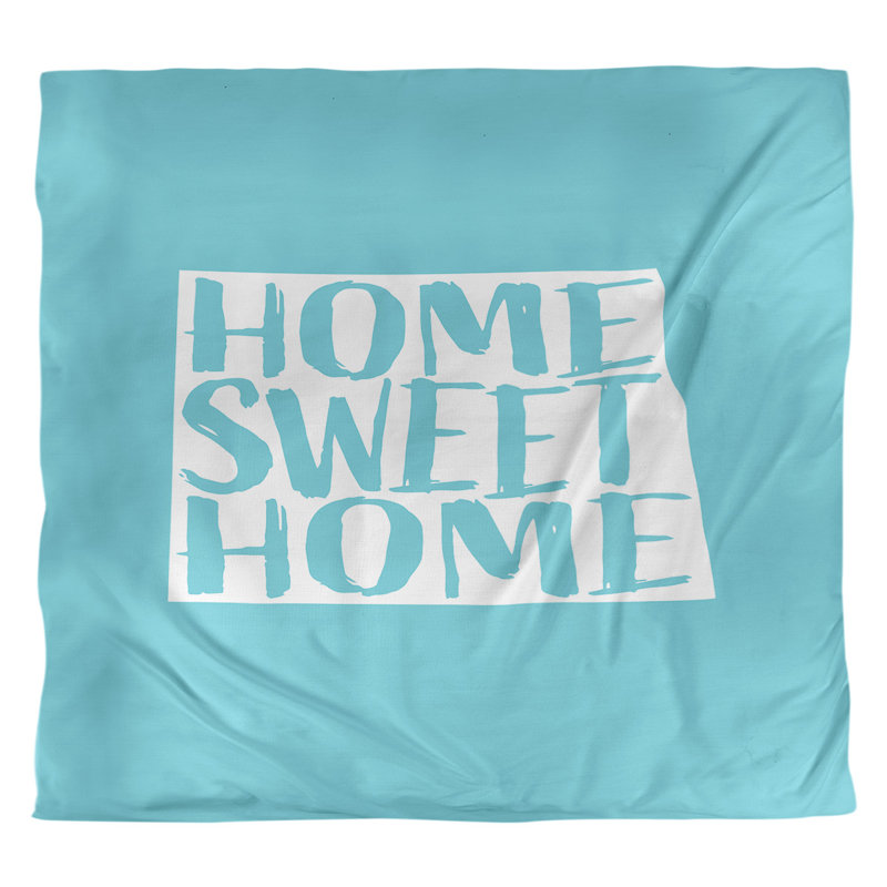 Housse de couette north dakota the home, Polyester brossé, Housse de couette pour très grand lit, Bleu sarcelle