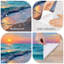 Papier peint adhésif auto-adhésif moderne pour la chambre à coucher - Avec la mer, paysage, coucher de soleil, vagues de l'océan, plage de sable, impression de nuage-78392741