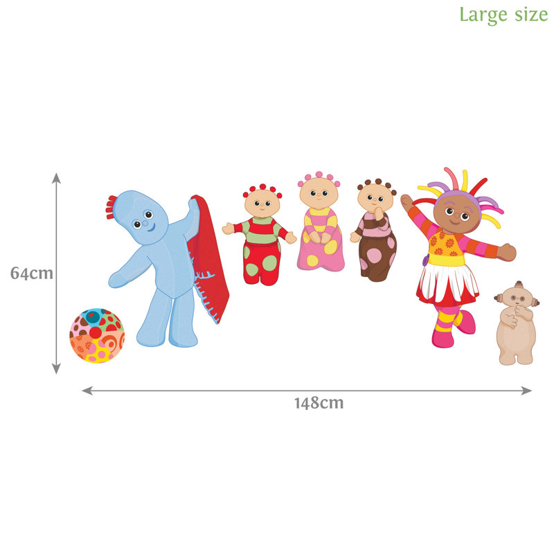 In the Night Garden Friends Wall Stickers, 64cm H x 148cm W