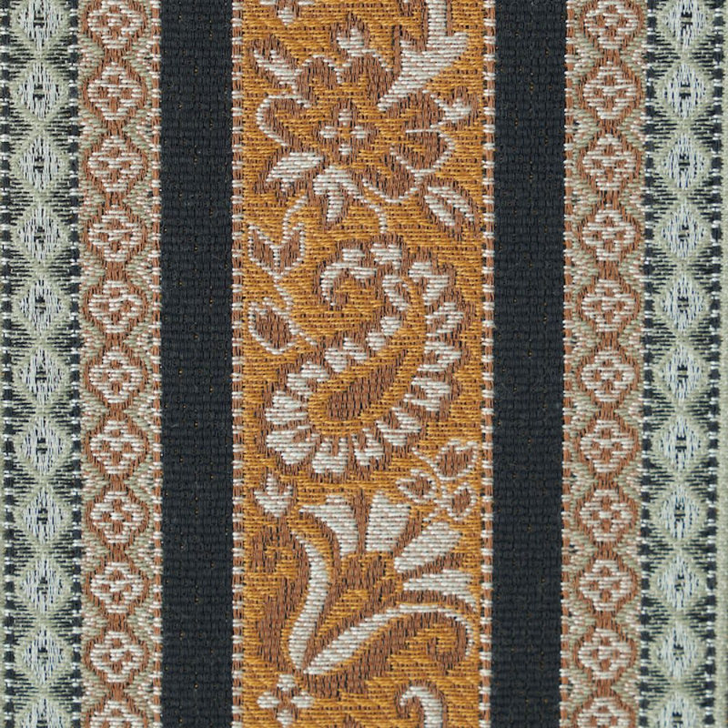 Markova Stripe Fabric, Black