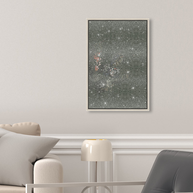 Dancing Petals II Print by Oliver Gal, 11"H x 16"W, Silver Floater Frame