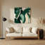 Art mural abstrait en métal vert 95-306783632