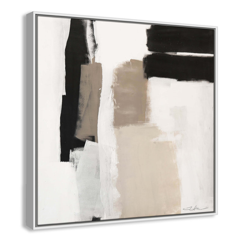 Earth Scapes II-A Print by Casa Fine Arts, White Floater Framed, 31.5" H x 31.5" W x 2" D