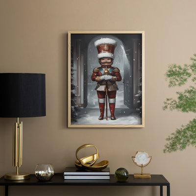 Art des Fêtes de Noël - Série 2 - CECXCI, reproduction encadrée - bois massif