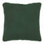 Coussin en tricot torsadé vert 18 x 18