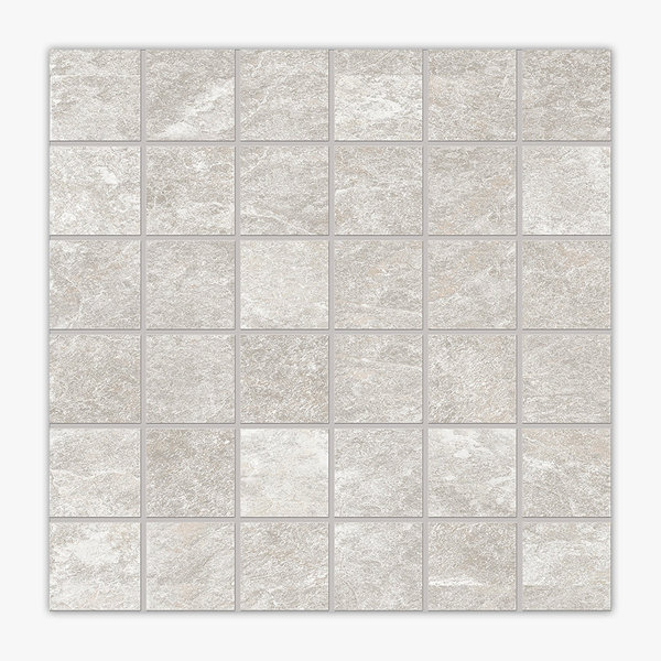 Rosetta Pearl Matte 2x2 Square Porcelain Mosaic