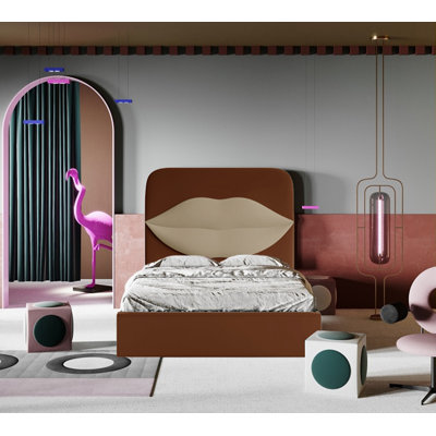 Monocle Upholstered Ottoman Storage Bed