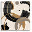  «Coffee Stain 2» par Alonzo Saunders, art mural en verre, 12 po x 12 po