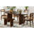 6 Piece Dining Table Set with Bench and 4 chairs-2035436271