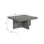 Ensemble de 5 tables basses grises 5 pièces