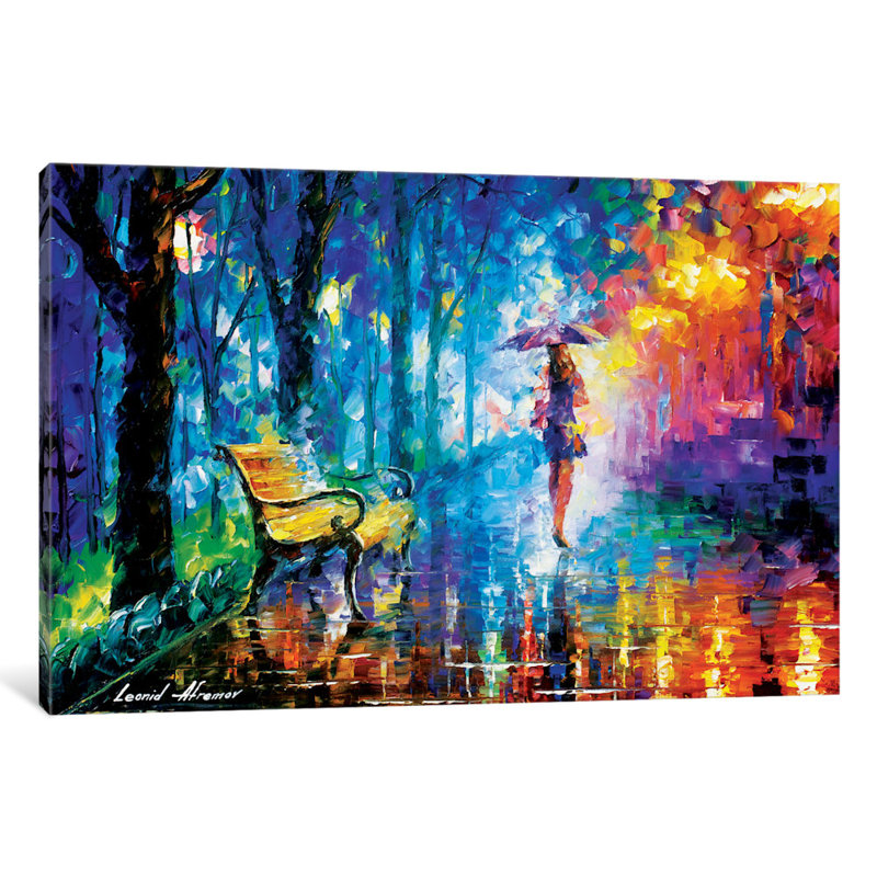 « misty parasol »-impression sur toile tendue, H 18 po x l 26 po x P 1,5 po