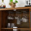 Buffet industriel Bar avec porte-bouteilles et porte-verres à pied Industrial Wine Bar-97825894