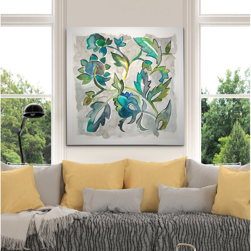 « saphir vine ii », peinture, H 10 po x l 10 po x P 1,5 po, Toile tendue