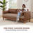 2-Piece Upholstered Faux Leather Living Room Sofa Set, Couch Set With Sofa And Loveseats-2092224775