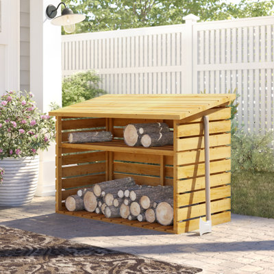 122 W x 61 D Wood Log Store