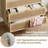 Rattan 5-Drawer Tall Dresser with Wide Top for Closet-1020962087