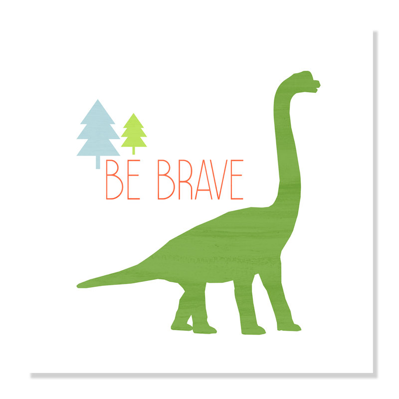 Dino Brave 1, impression sur papier, H 20 po x l 20 po x P 1 po