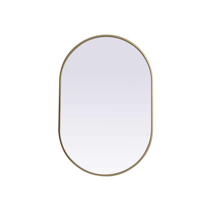 Miroir mural Sabine, Laiton, 36 po x 24 po