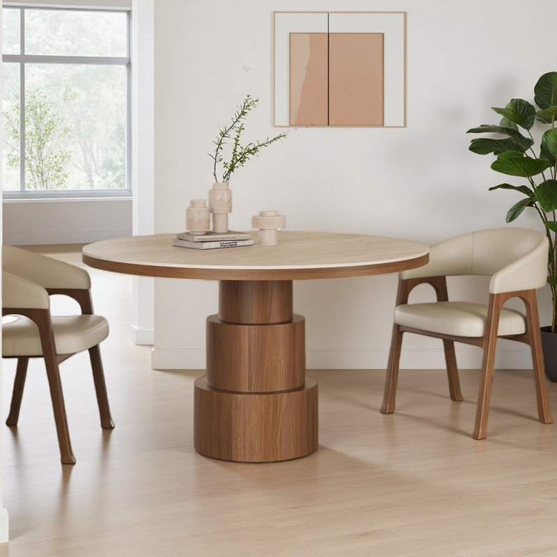 Simple Solid Wood Design Round Dining Table