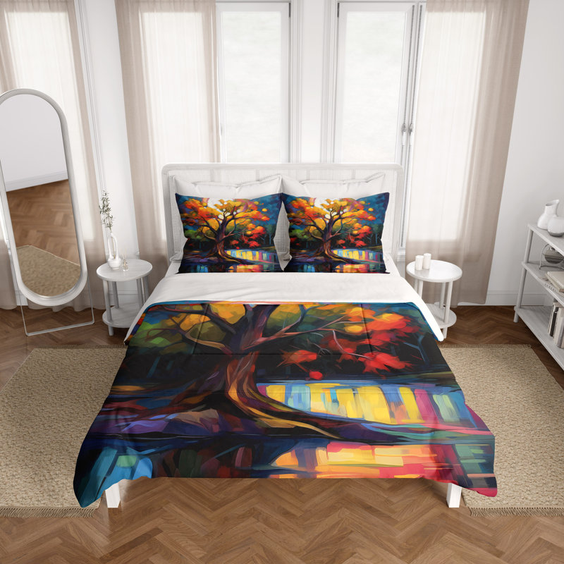 Abstract Duvet Cover, King Duvet Cover + 2 King Shams