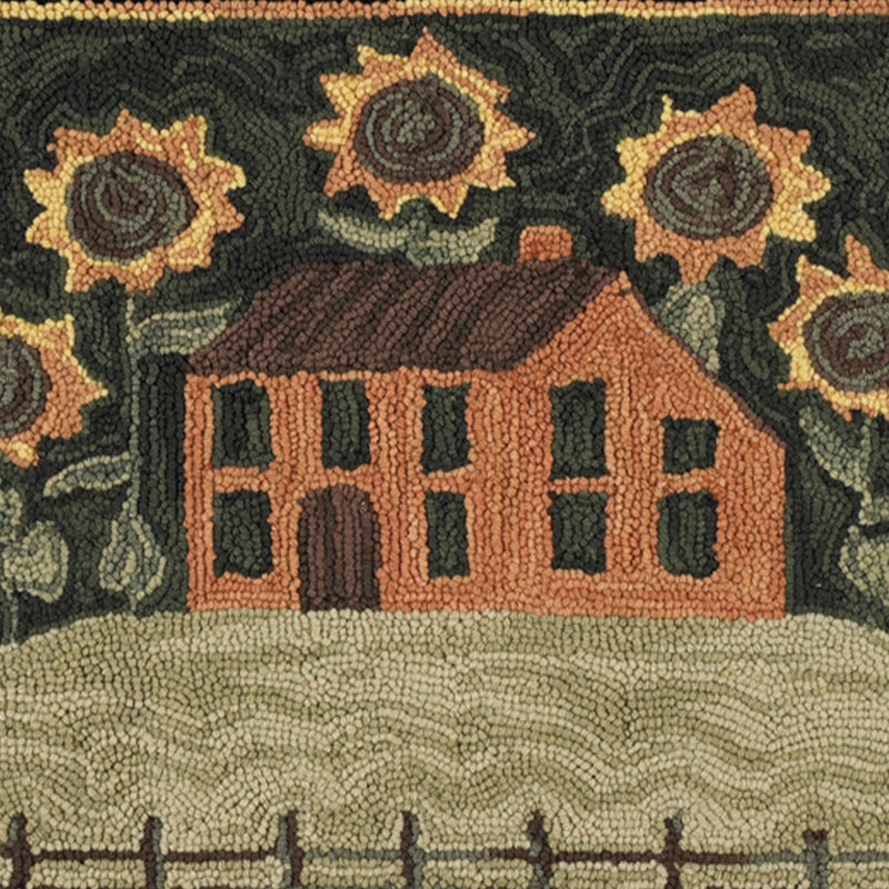 Tapis crocheté 2 po x 3 po Park Designs House and Sunflowers