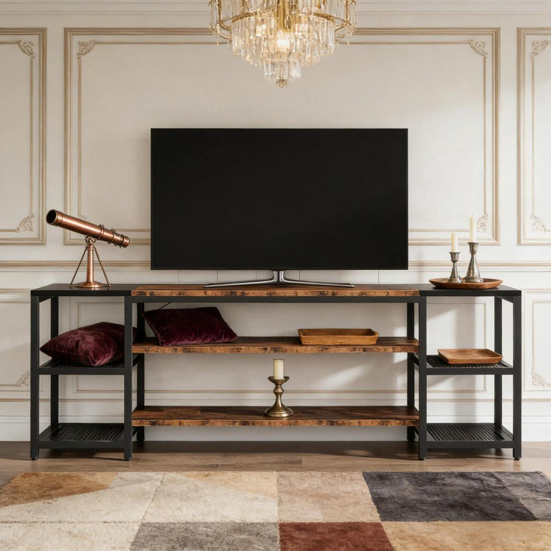 Media Entertainment Center,Industrial TV Stand,Storage Display
