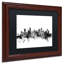 «Vancouver Canada Skyline B&W», impression encadrée-17771765-70580625-70580626