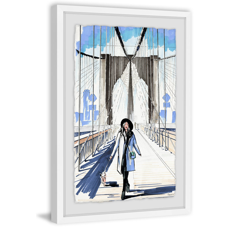 «Bridge Runway» par Parvez Taj - reproduction de cadre photo, H 36 po x l 24 po x P 1,5 po