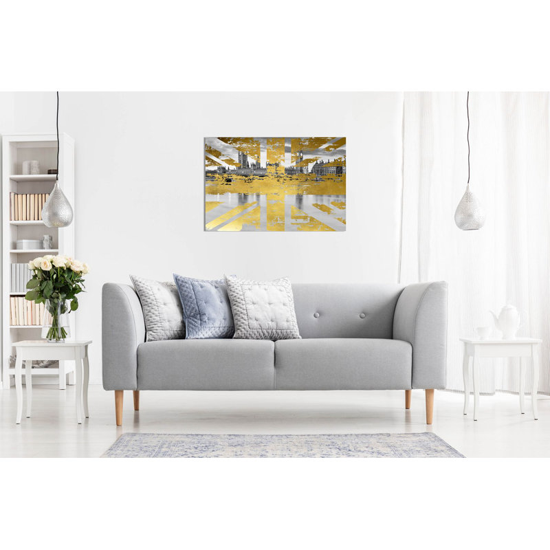 Union Jack London - Wrapped Canvas Print, 31cm H x 46cm W