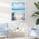 «Aviston Coastal Minimalisme Beach Fence II», reproductions encadrées