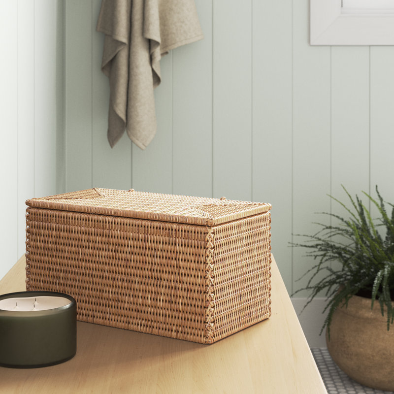 Housse pour boîte à mouchoirs Thisbe, Brun miel