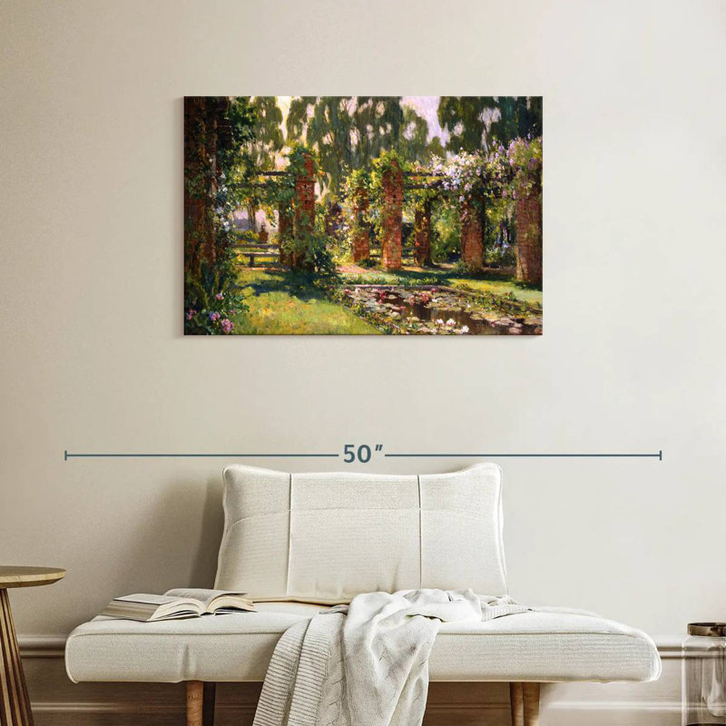 Senne The Lily Pond, 24" H x 36" W