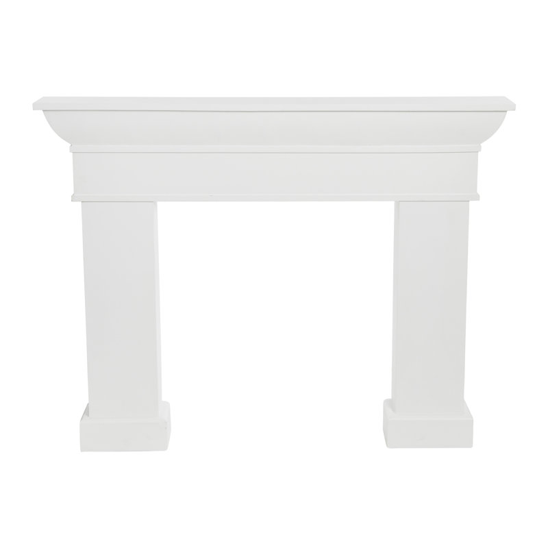 Monolith Decorative Fireplace Mantel, White