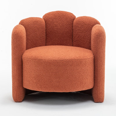 Sherpa Upholstered Barrel Chair