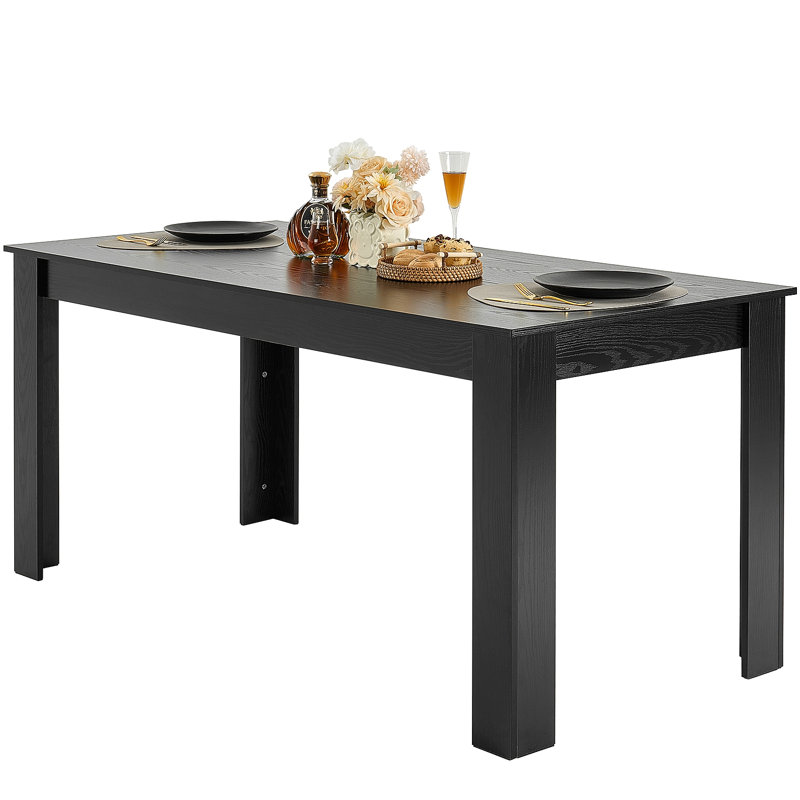 Table de salle à manger rectangulaire en bois pour 4 à 6 personnes (table seulement)