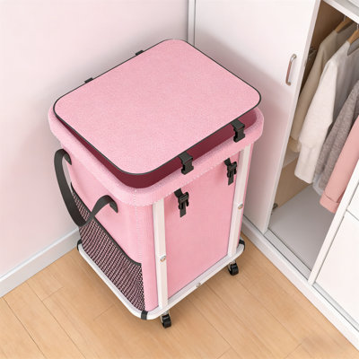 Premium Large-Capacity Laundry Cart With Wheels – Rolling Hamper With Metal Frame & Removable Bag