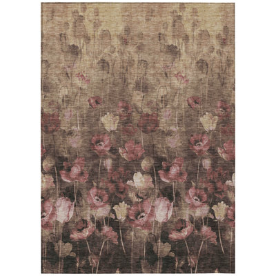Aurora Taupe Washable Indoor-Outdoor Rug - 