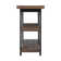 Console média de 48 po avec structure en bois massif et en métal et deux tablettes de style industriel rustique Rundell