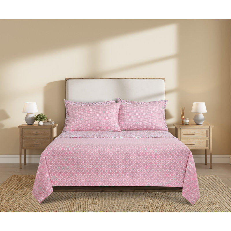 Ensemble de draps réversibles Candace Rose, Double