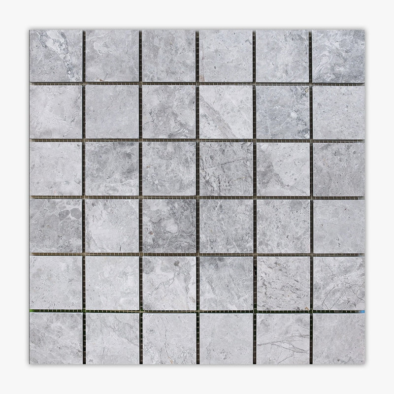 Carreau de mosaïque en marbre 2 po x 2 po pour mur et plancher