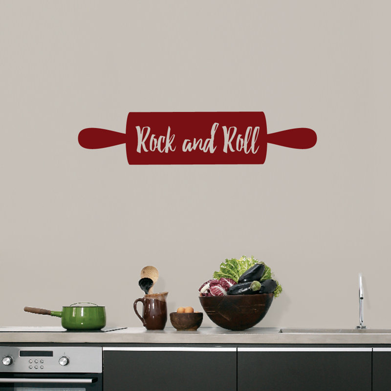 Abstract Non-Wall Damaging Wall Decal, Cranberry