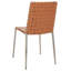 Chaise d'appoint rembourrée en cuir Brett-301507473-301507474