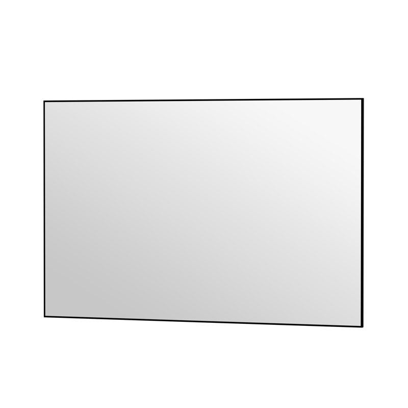 Miroir d'appoint Lesamuel, 24 po x 36 po, Noir mat, Rectangulaire