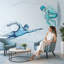 Papier peint mural géométrique futuriste low poly-449518369-449518377