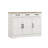 Farmhouse Buffet Cabinet with 3 Drawers & Doors - White Storage Sideboard for Dining Room, Kitchen Console Table