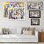 «Colorful Wolf Wildlife Emotion II», reproduction sur toile flottante-348537249-348537258
