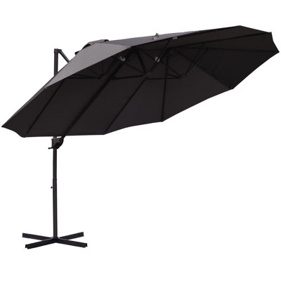 Cristina 4.4m Large Garden Parasol