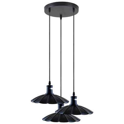 Gary 3 - Light Black Cluster Pendant